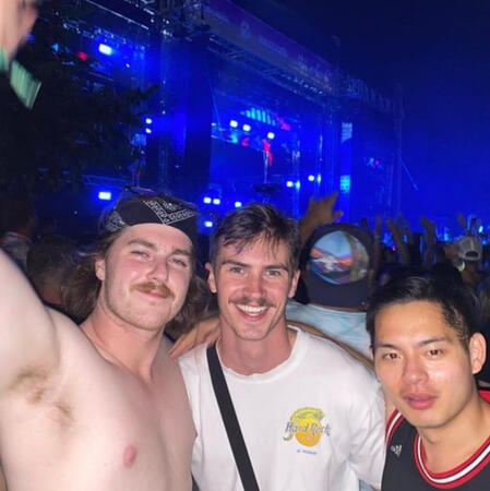 concert with friends